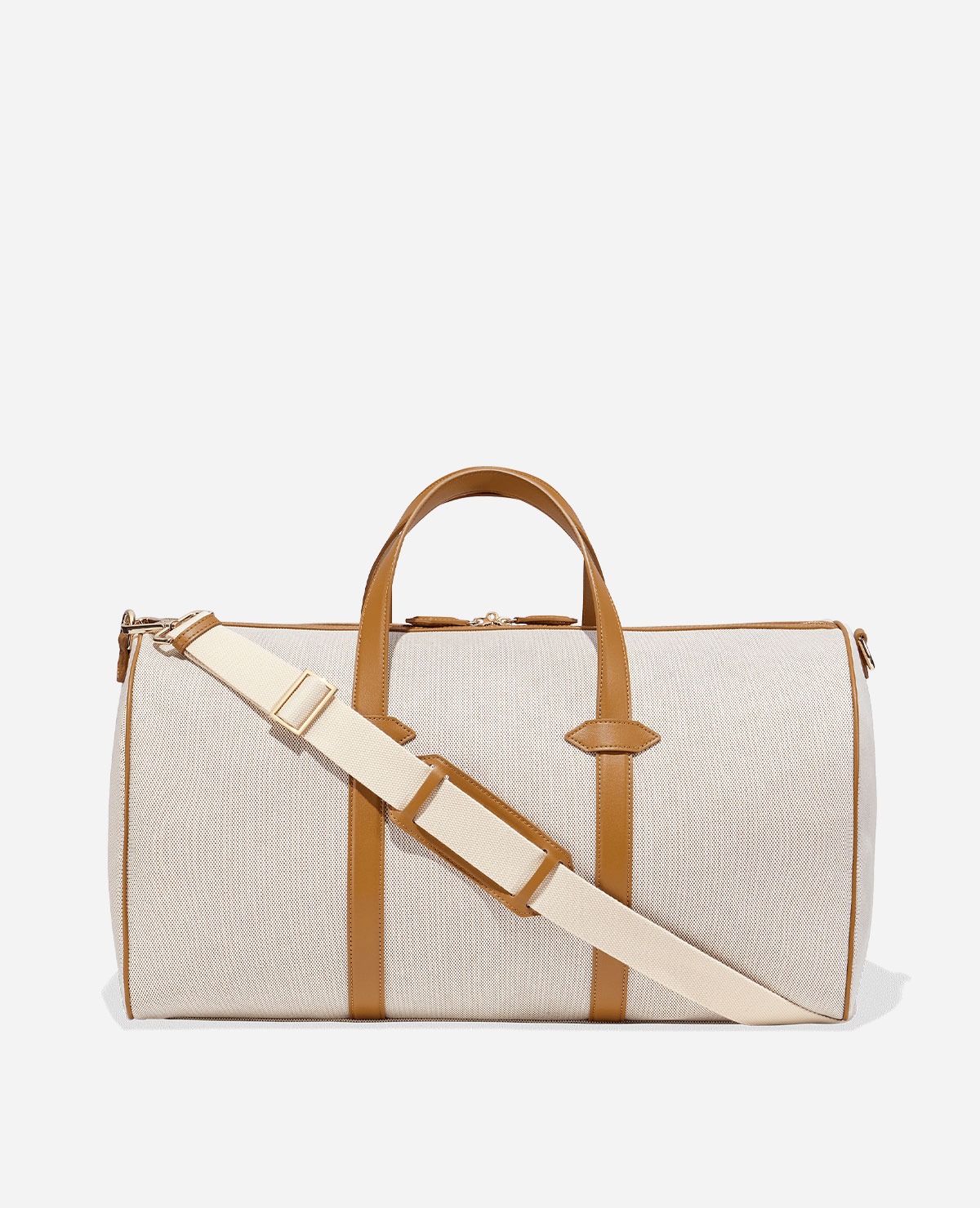 Luxury Duffel Bag Coated Canvas White Colorz
