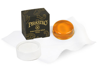 Pirastro Evah Pirazzi Gold Rosin in action