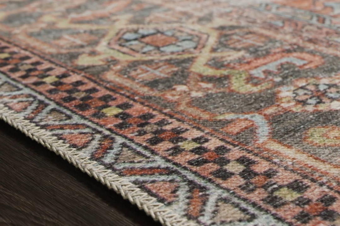 LQ-15 TERRACOTTA / SKY & Loloi Rugs