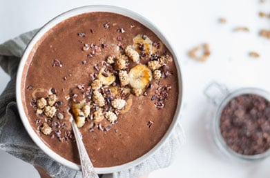 Navitas Cacao+ Longevity Blend smoothie