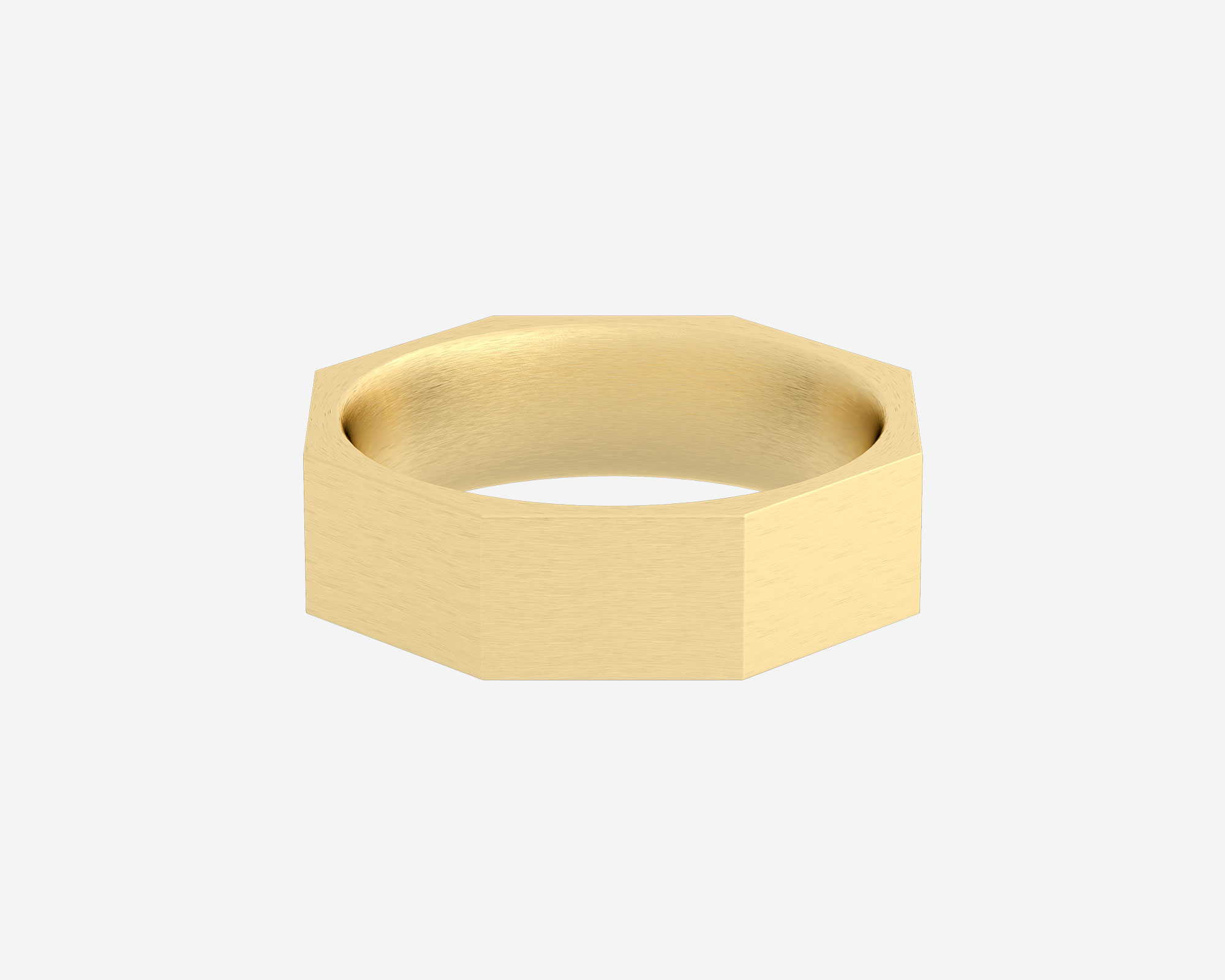 Octagon Wedding Ring | Geometric Wedding Band | Holden