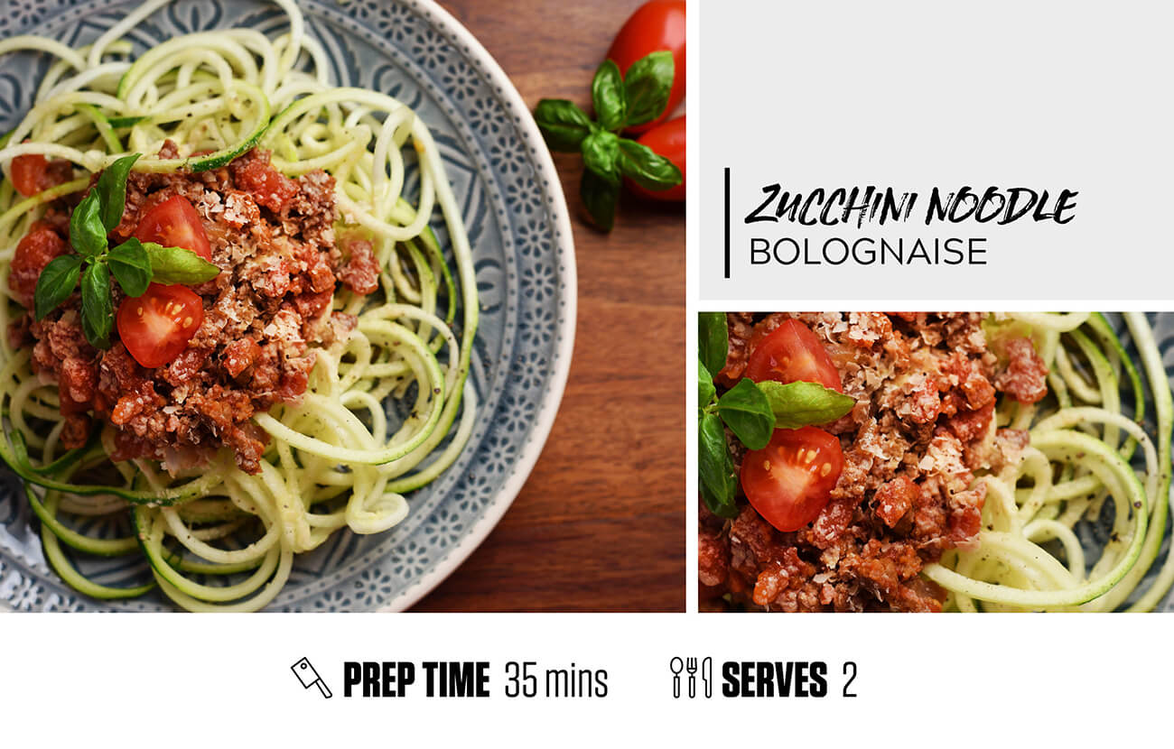 Zucchini Noodle Bolognaise Switch Nutrition