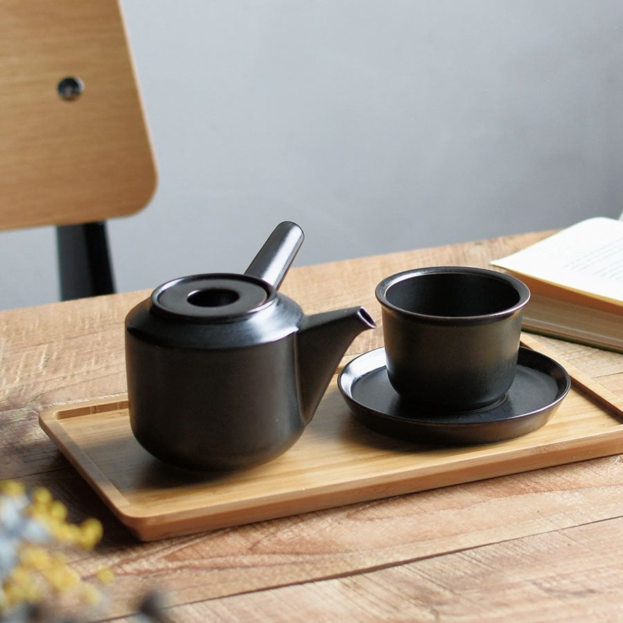 KINTO LT CUP & SAUCER BLACK