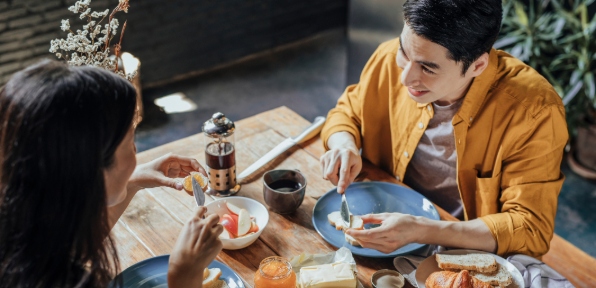 People enjoying a meal together