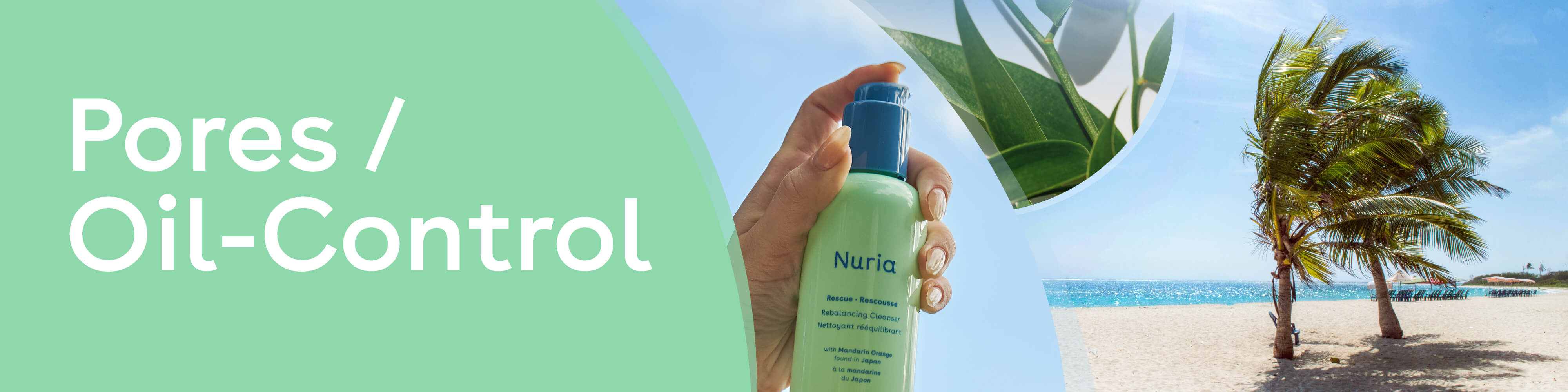 Pores / Oil Control - Nuria's products for your skin concerns