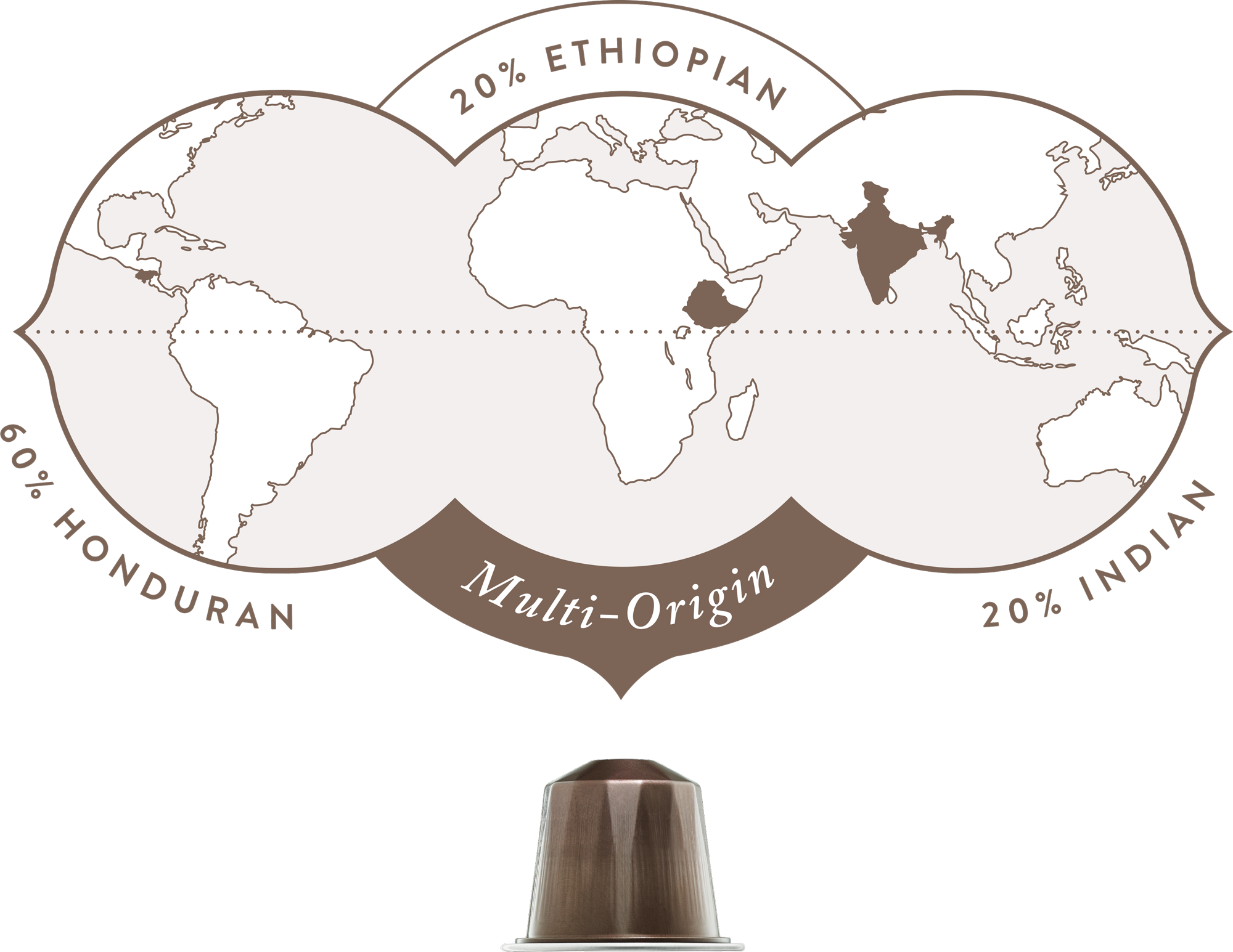 Nespresso® Compatible Pods Organic Espresso CRU Kafe