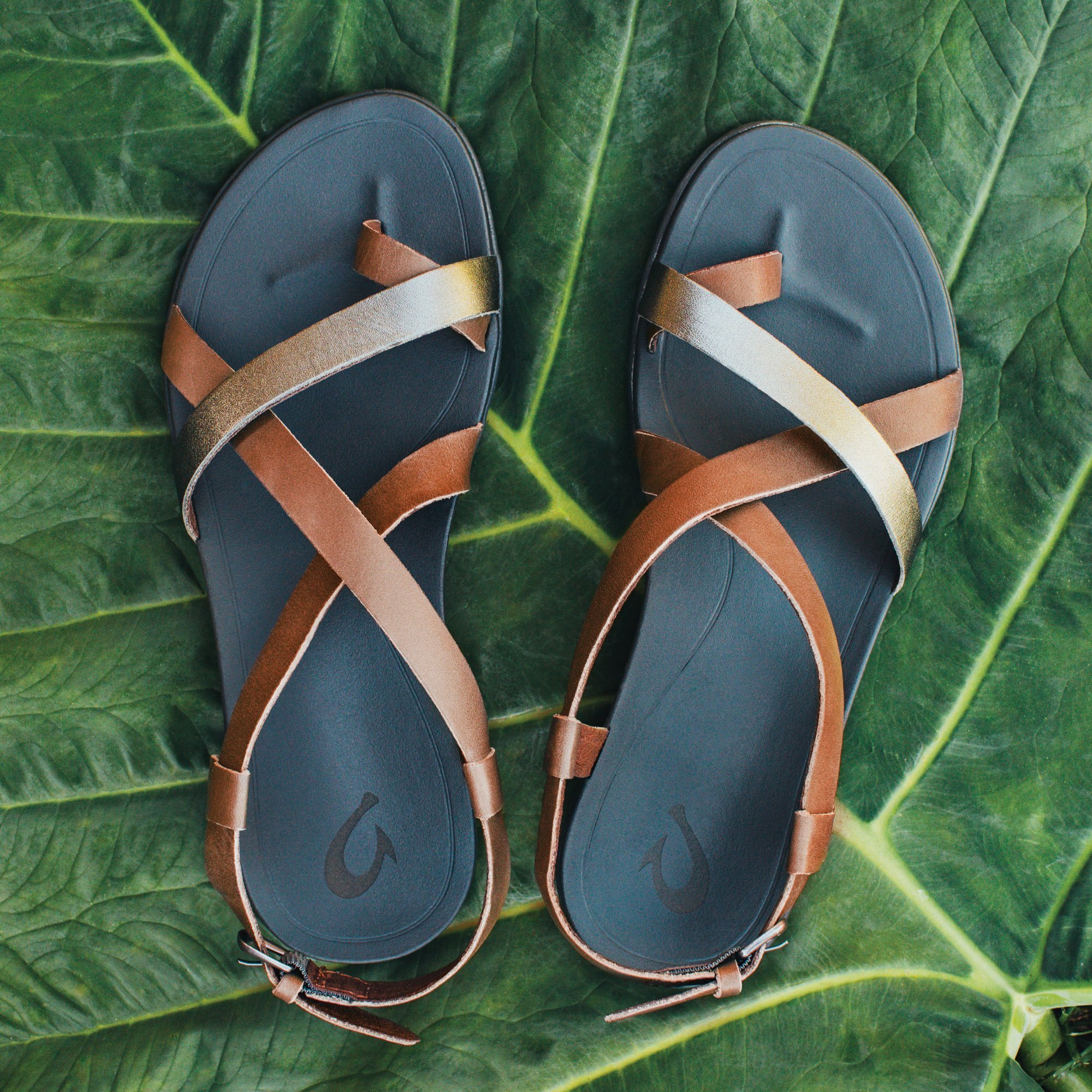 OluKai ‘Upena - Mustard / Bubbly | Women's Leather Sandals | OluKai Canada