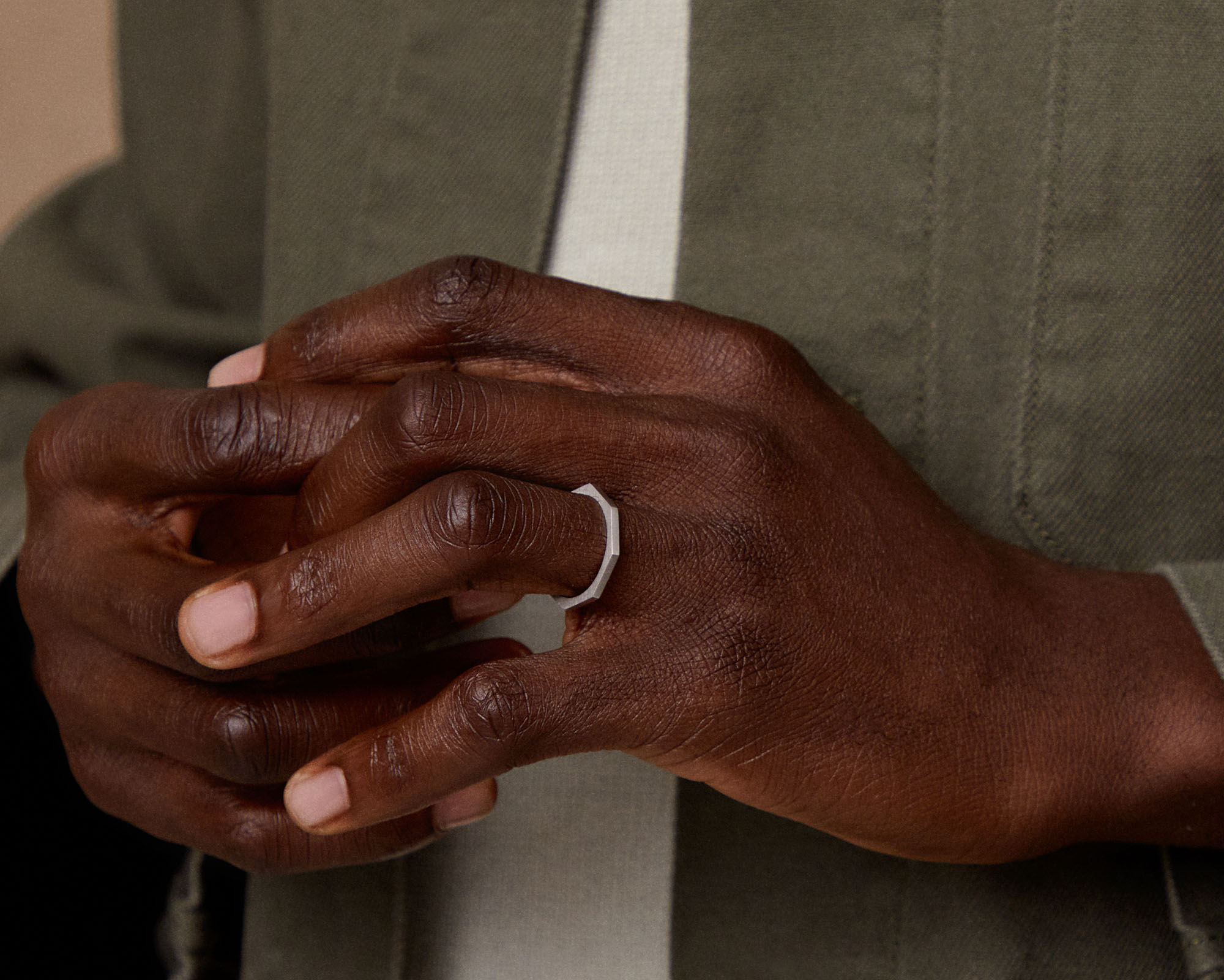 Octagon Wedding Ring | Geometric Wedding Band | Holden