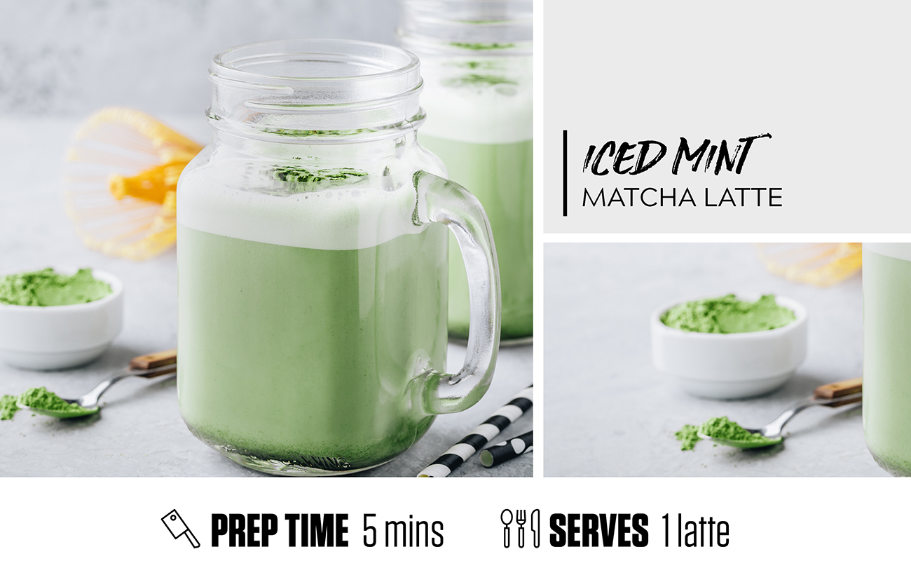 Iced Mint Matcha Latte