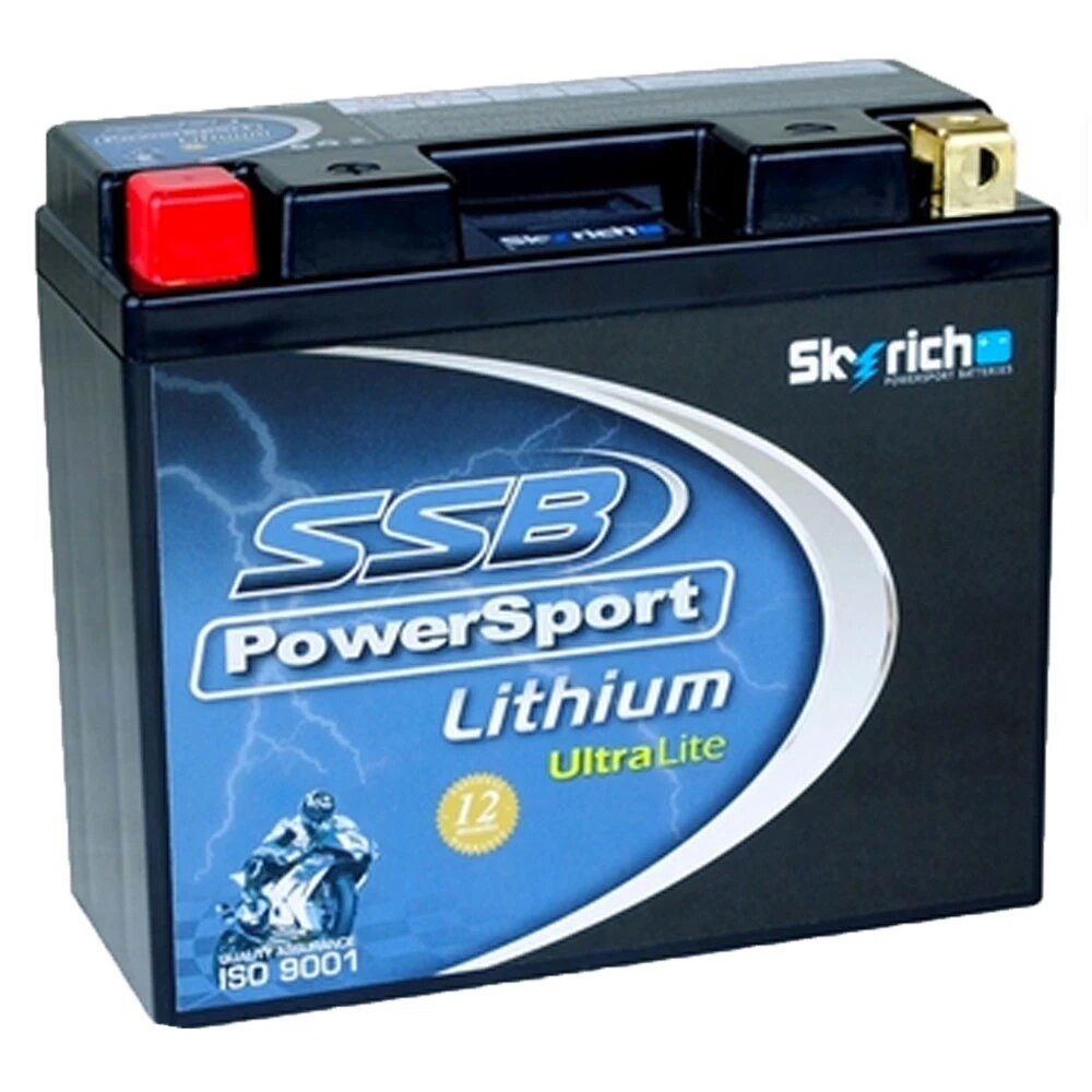 LFP12Q-B SSB PowerSport Lithium Ultralite 12 Volt Starter Motorcycle Battery