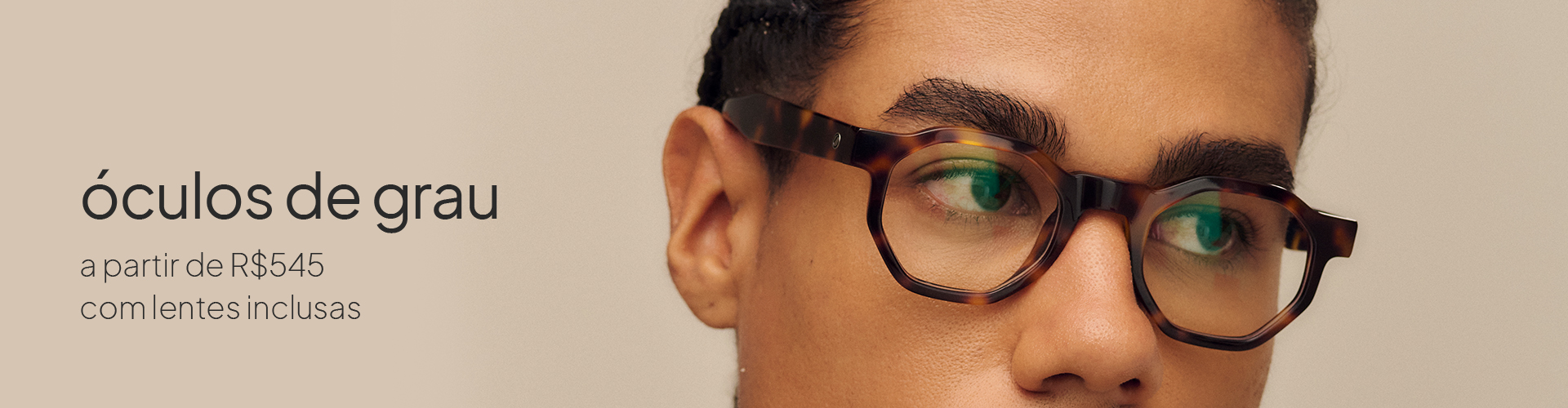 Representação visual para a coleção: Óculos de Grau Masculino