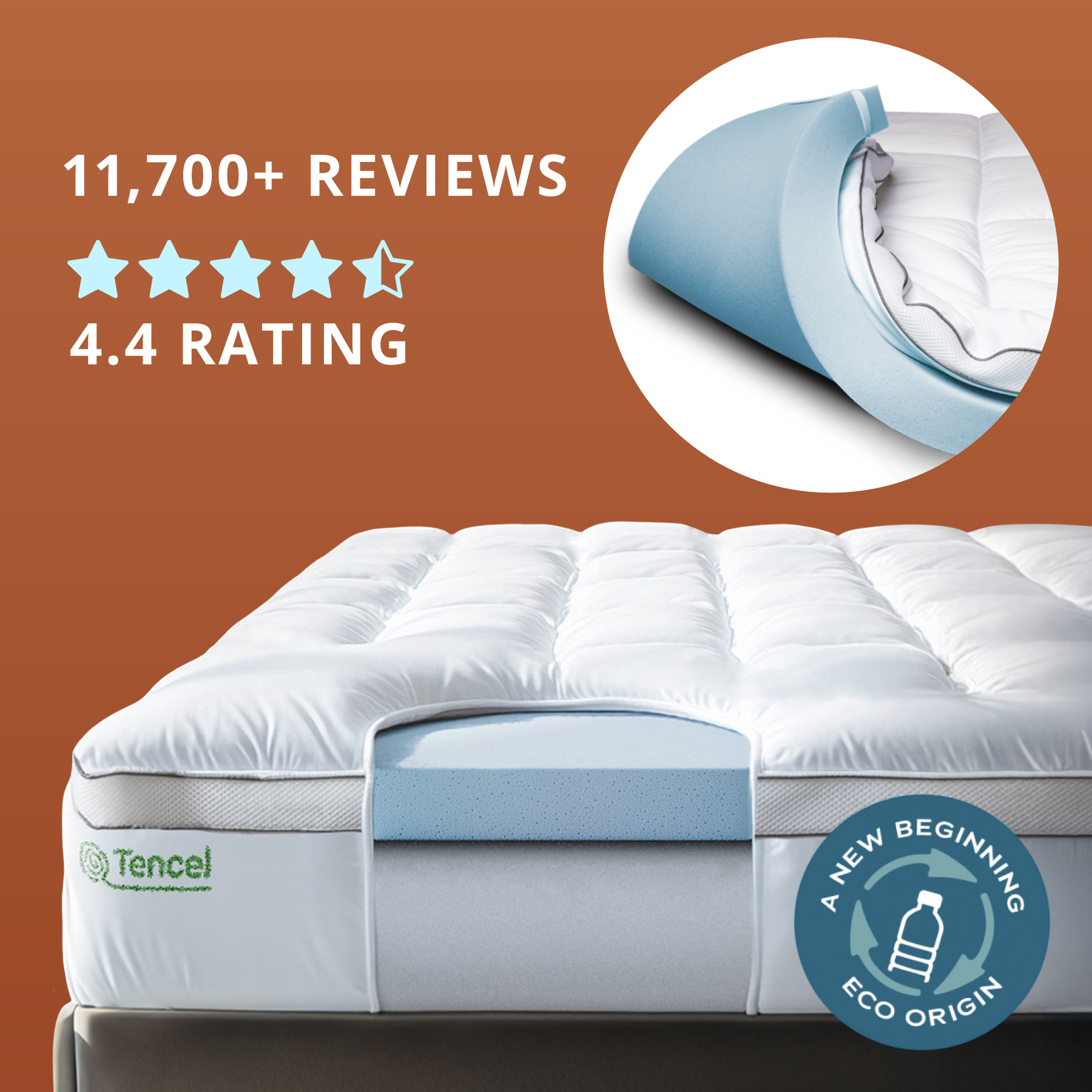 Orders placed by 2pm ships same day. We can ship directly to campus! Photo of a college student sitting on her dorm bed.