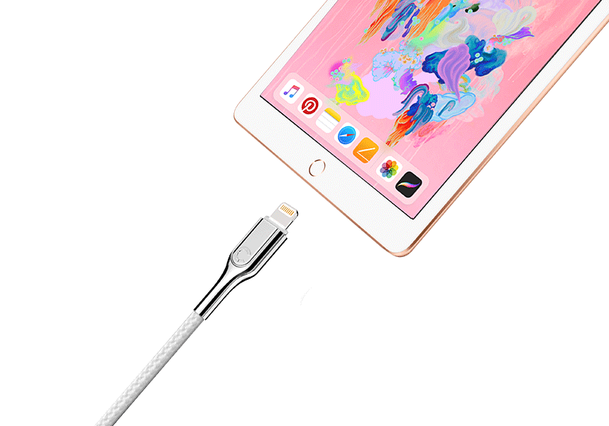 Cygnett Lightning to USB-C Armoured Cable 29W fast charging for iPad