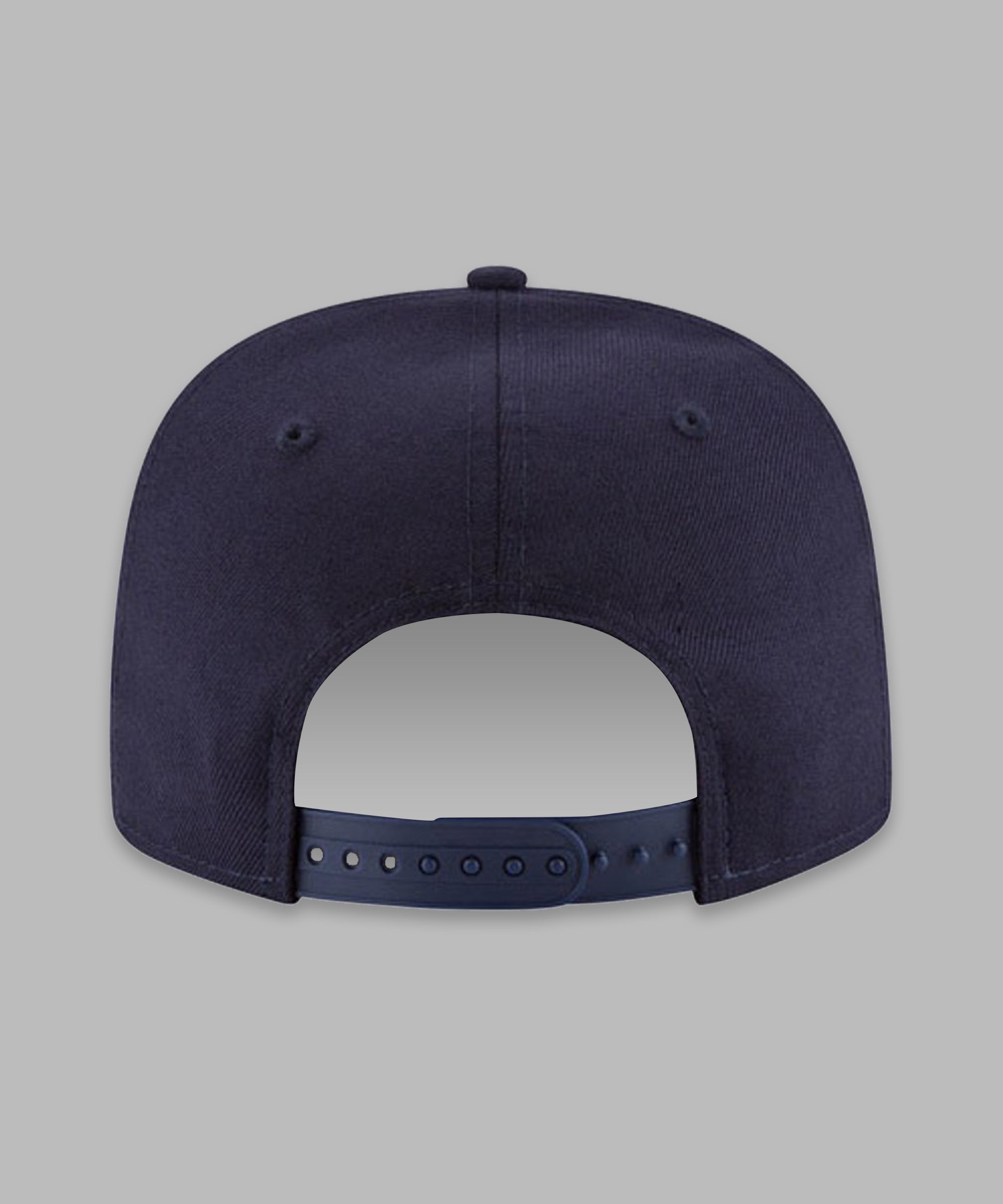 NAVY BOY CROWN OLD SCHOOL SNAPBACK Hat — embroidery area