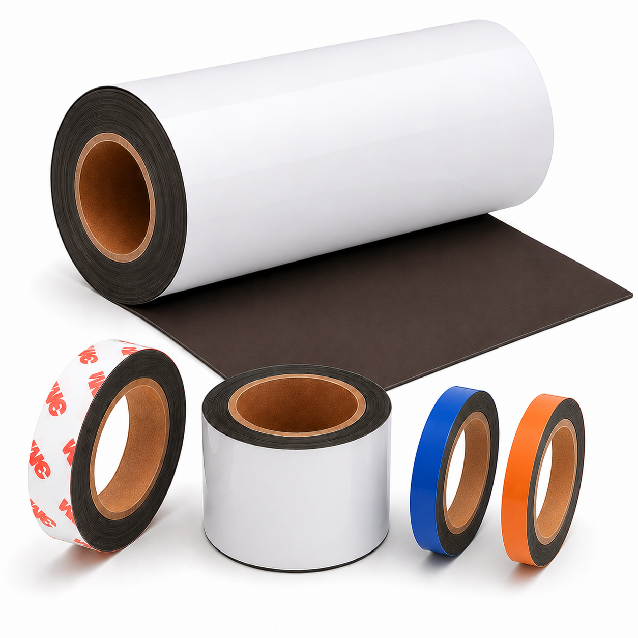 A4 White Gloss Magnetic Labels - 210mm x  297mm x 0.8mm