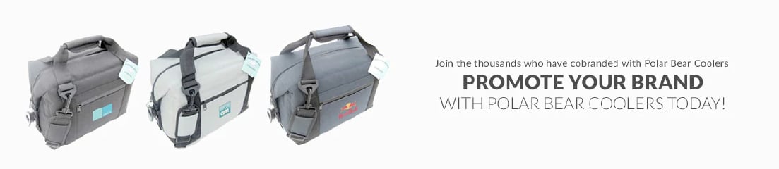Join the thousands who have cobranded with Polar Bear Coolers. Promote your brand with Polar Bear Coolers today!