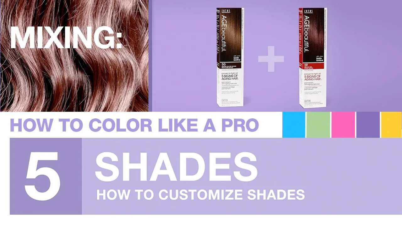 Chapter 5: Mixing Hair Color Shades for a Customized Look