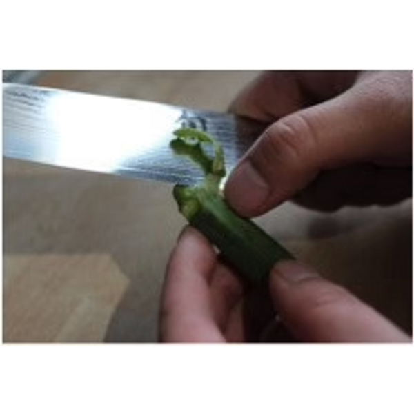 Preparing the Okra