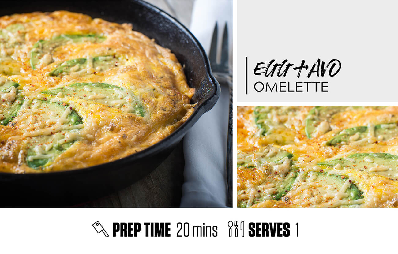 Easy Egg and Avo Omelette