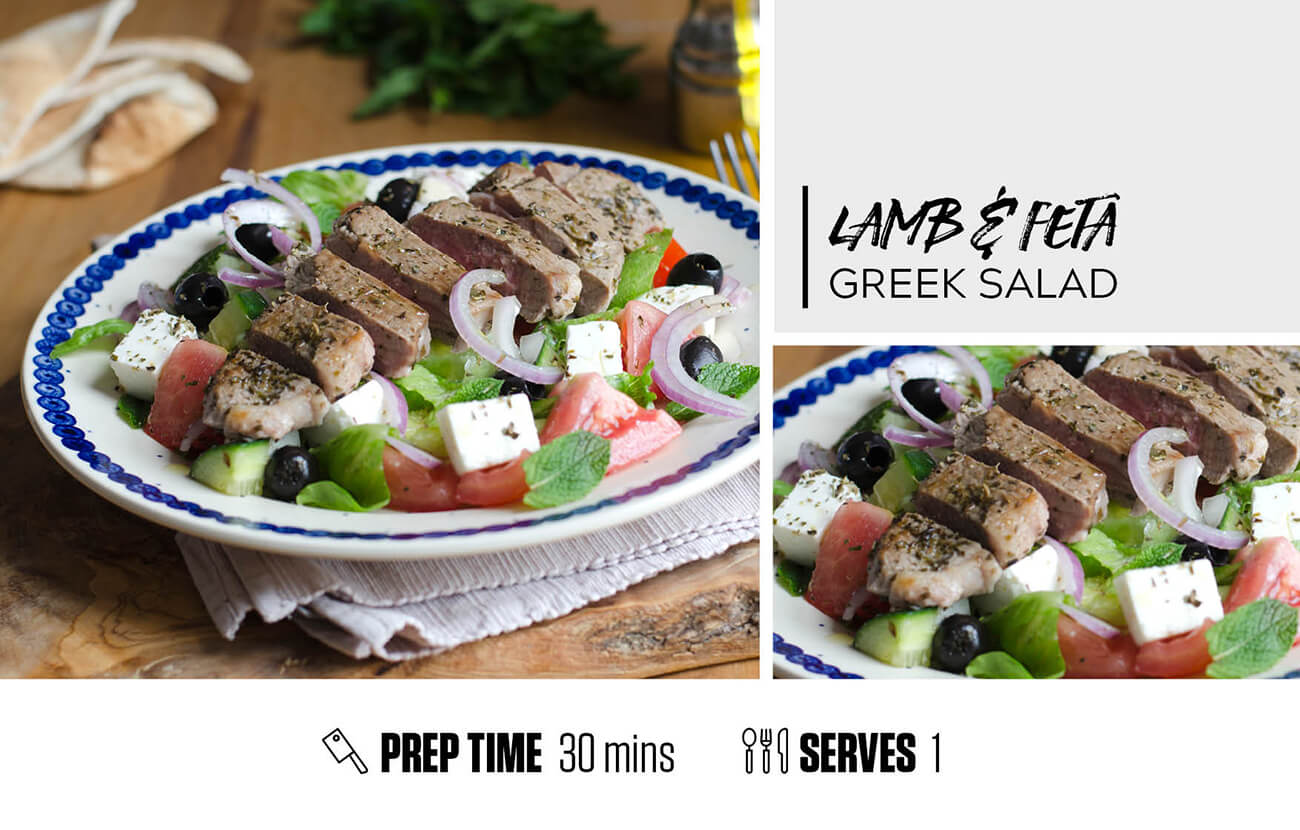 Lamb and Feta Greek Salad