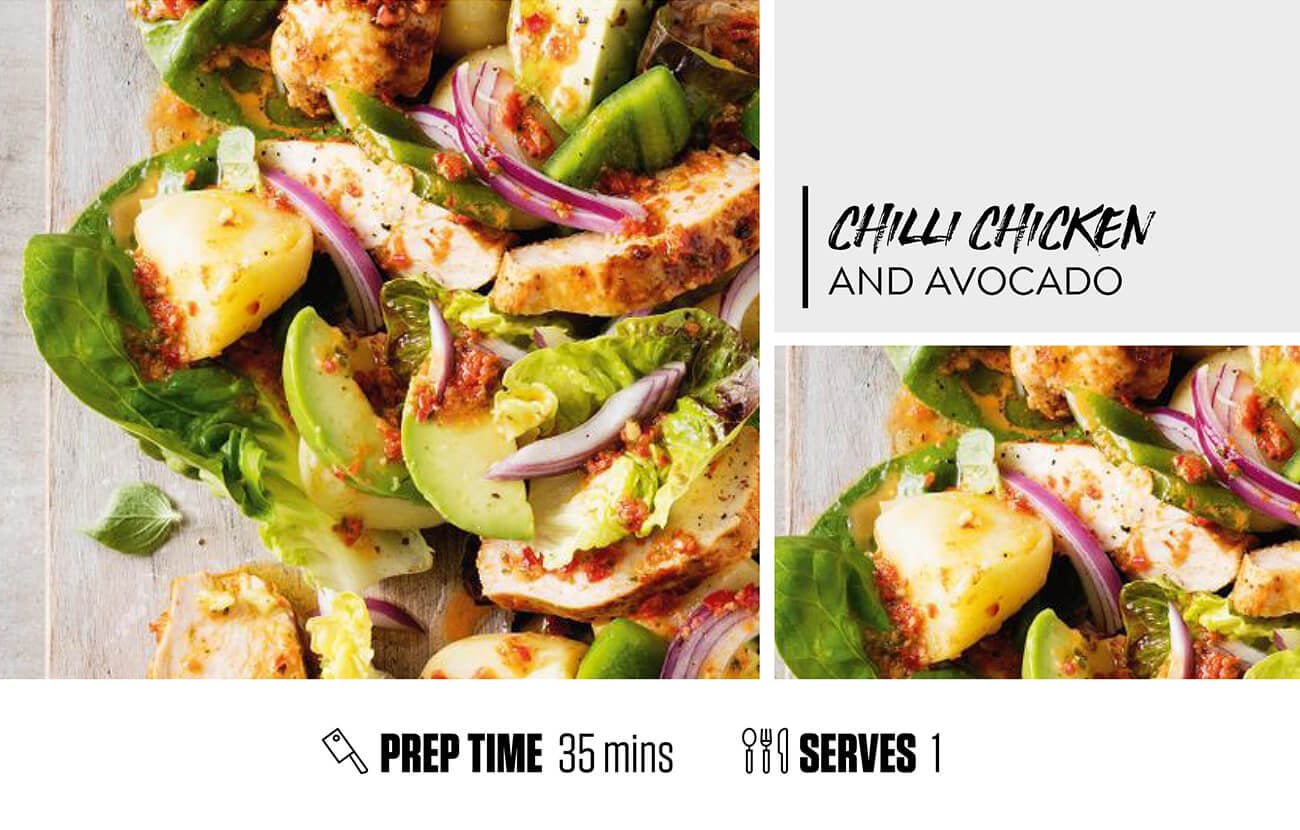 Chilli Chicken and Avocado