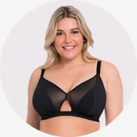 Cathalem Longline Full Coverage Bra with Back and Side Support