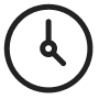 Clock representing split times