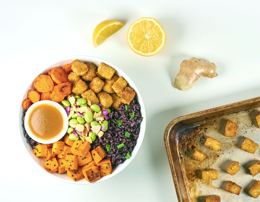 Miso Tempeh Bowl Mosaic
