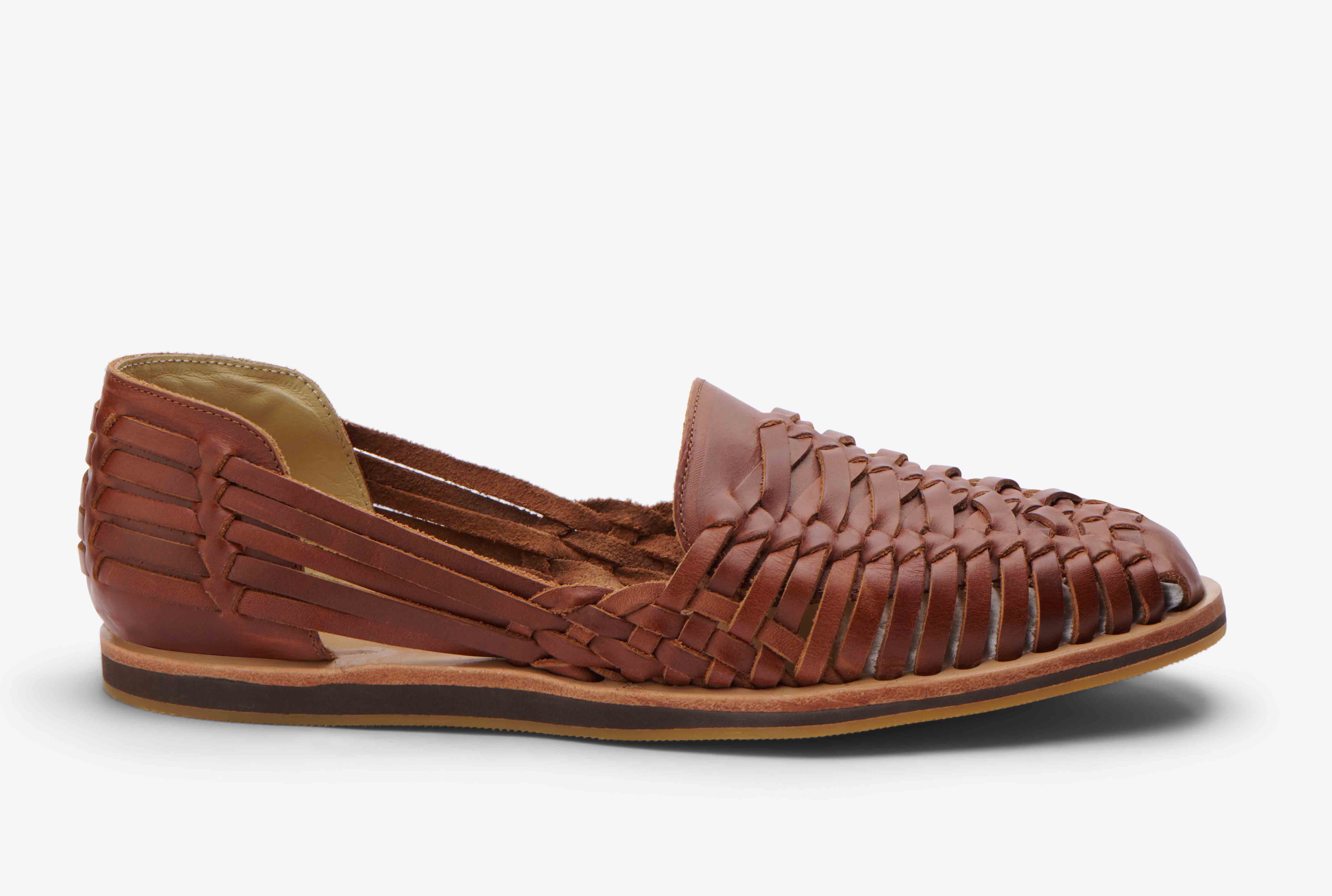 Men's authentic leather soft handmade sandals flip flop shoes slip on huaraches 