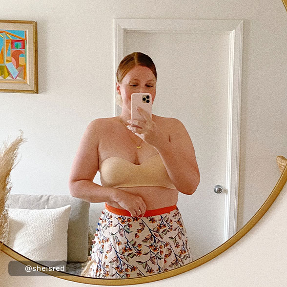 The No-Wire Strapless: Jet Black - Customer UGC Image