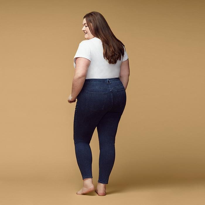 girl in jeans size 20