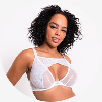 Vogue's Secret Women's Sexy Sheer Mesh See Through Bra Non Padded Unlined  Lace Bralette Underwire Bras - red - 44A - ShopStyle
