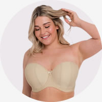 NEW WHITE UNDERWIRED PADDED MULTIWAY STRAPLESS BRA KATIE BY PRETTY SECRETS  36-48