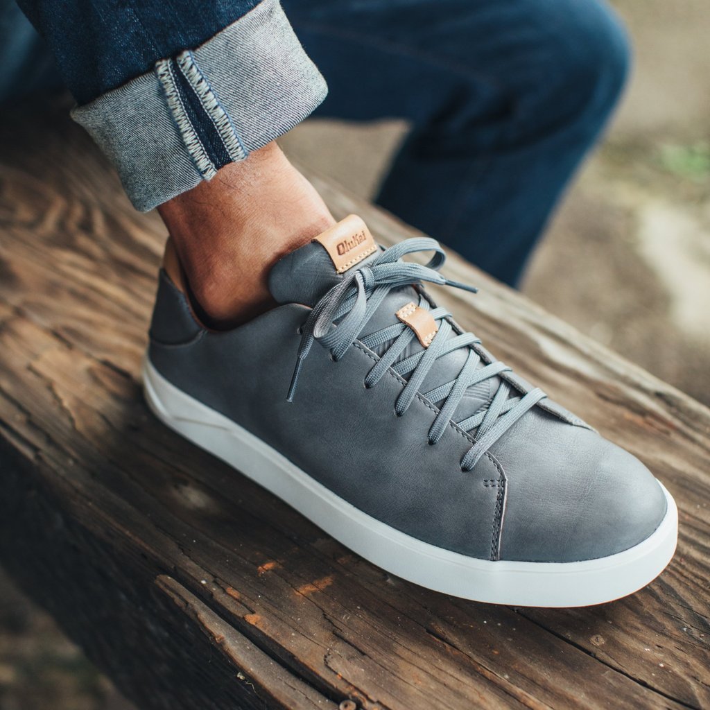 olukai men's kalia li leather sneakers