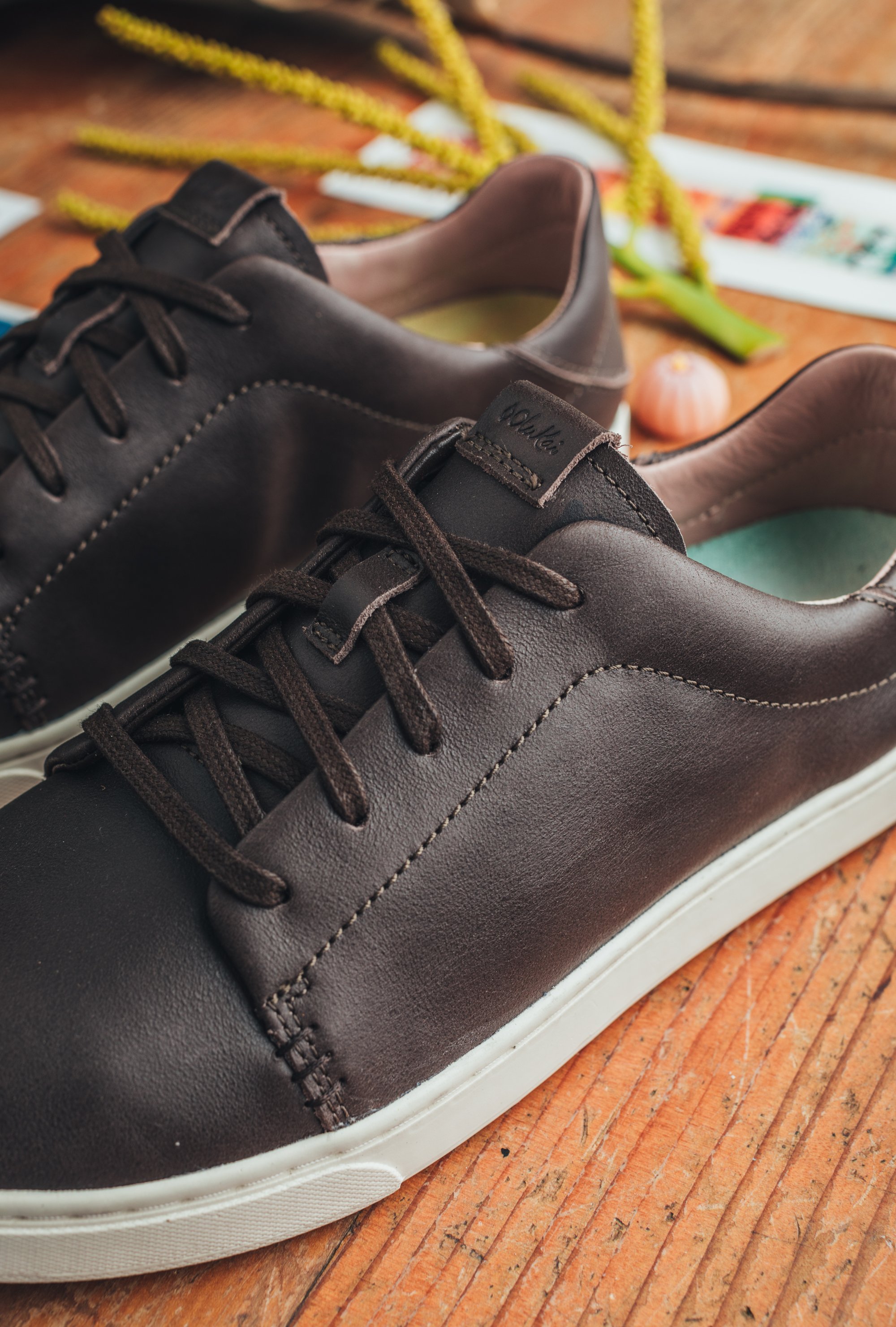 olukai men's kalia li leather sneakers