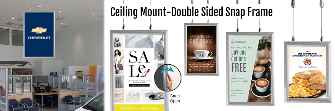 Ceiling-Mount-Double-Sided-Sanp-Frame