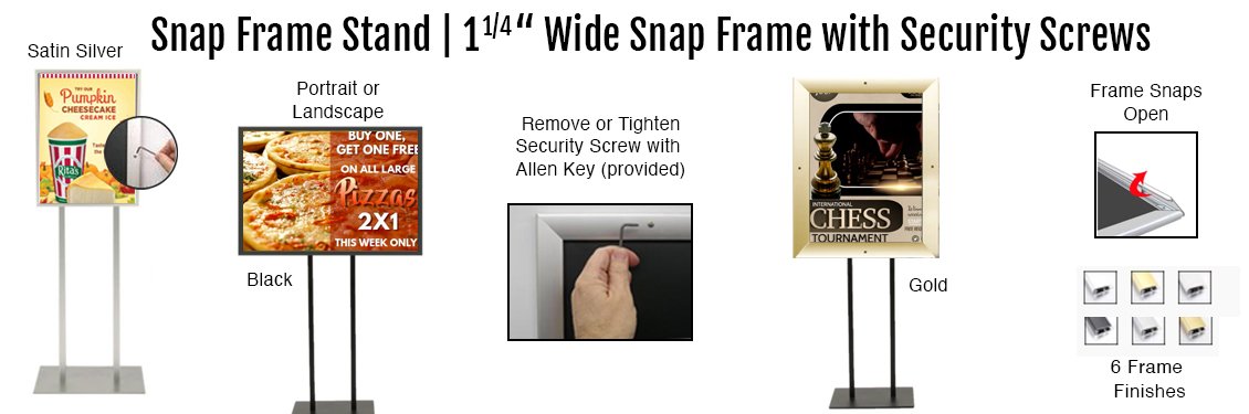 Snap-Frame-Stand-1-1-4-Wide-Snap-Frame-with-Security-Screws