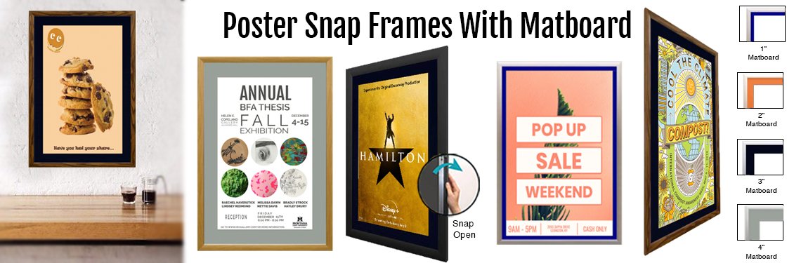 Poster-Snap-Frames-with-Matboard