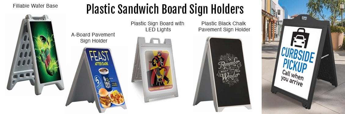 Plastic-Sandwich-Board-Sign-Holders