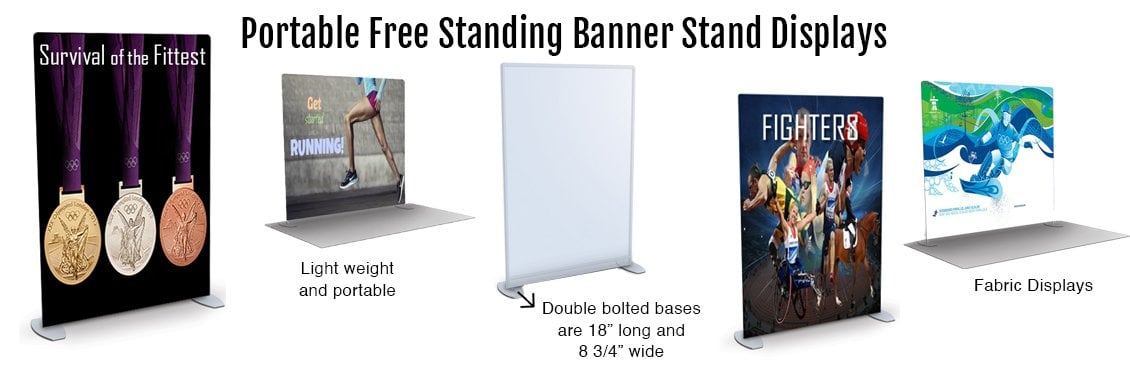 Shop Lightweight & Versatile Portable Free Standing Banner Stands ...