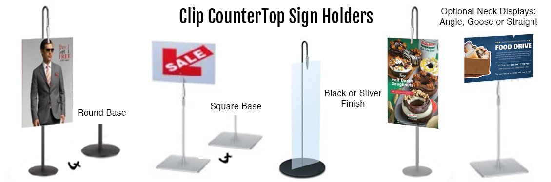 Clip-CounterTop-Sign-Holders
