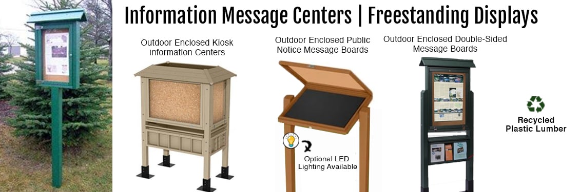 Information-Message-Centers--Freestanding-Displays-