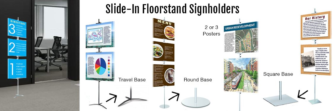 Slide-In-Floorstand-Signholders