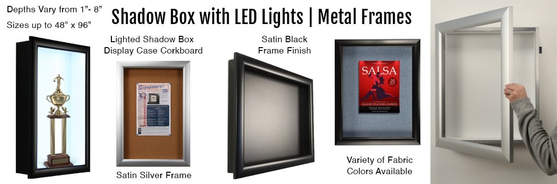 Shadow-Box-with-LED-Lights-Metal-Frames