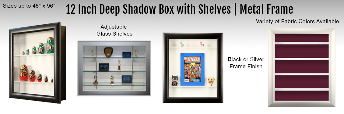 12-Inch-Deep-Shadow-Box-with-Shelves-Metal-Frame