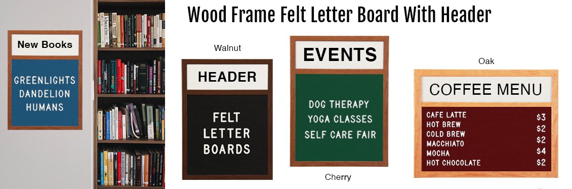 Wood-Frame-Felt-Letter-Board-With-Header