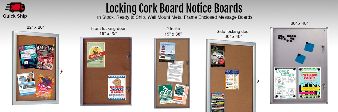 Indoor Enclosed Locking Notice Boards, Bulletin Boards and Magnetic Sh –  BulletinBoards4Sale