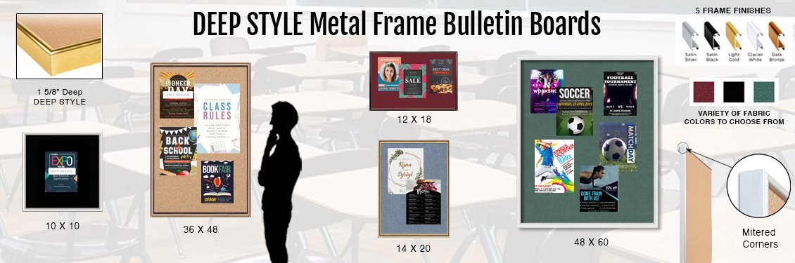 DEEP-STYLE-Metal-Frame-Bulletin-Boards
