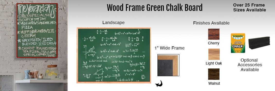 Wood-Frame-Green-Chalk-Board