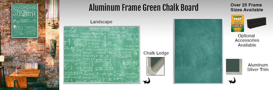 Aluminum-Frame-Green-Chalk-Board